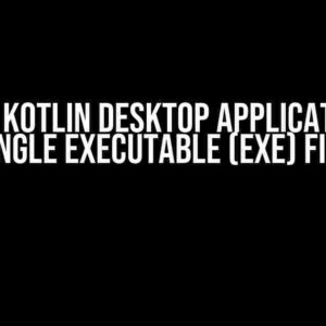 Compile Kotlin Desktop Application into Single Executable (EXE) File