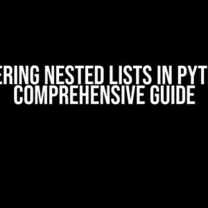 Mastering Nested Lists in Python: A Comprehensive Guide