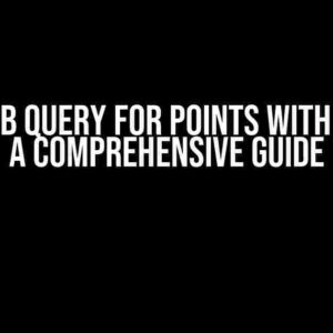 MongoDB Query for Points with Cutout: A Comprehensive Guide