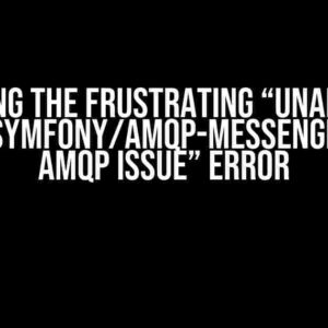 Solving the Frustrating “Unable to install symfony/amqp-messenger due to amqp issue” Error